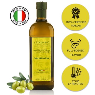 น้ำมันมะกอก เอ็กซ์ตร้า เวอร์จิ้น Extra Virgin Olive Oil Organic น้ำมันมะกอกกิน  อิตาลี 100% Certified Italian 1L