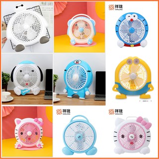 (พร้อมส่ง) พัดลม พัดลมตั้งโต๊ะ(B0039) ลายการ์ตูน ขนาด 8นิ้ว FAN MINI น้ำหนักเบา ใช้งานสะดวกพกพาไปได้ทุกที่JY05-180