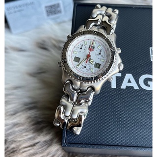 Tagheuer Chronograph White Dial Digital Date