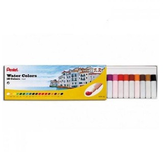 สีน้ำหลอด 18 สี Pentel Water Colors