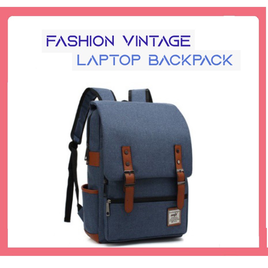 SH13 กระเป๋าเป้ Laptop Casual แฟชั่นสไตล์ใหม่ ใส่โน๊ตบุ๊ค กระเป๋าสไตล์เกาหลี ผ้ากันน้ำ