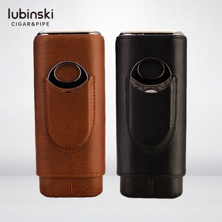 Lubinski LUBINSKI เคสซิการ์ ซองหนังซิการ์ แบบพกพา มัลติฟังก์ชั่น 2-in-1