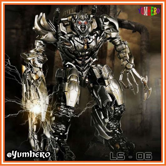 Black MamBa โมเดล ทรานส์ฟอร์มเมอร์ส เมกะทรอน หุ่นยนต์ รถถัง อัลลอย Transformers Model Megatron Decep