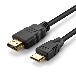 อะแดปเตอร์สายเคเบิล Mini HDMI เป็น HDMI ตัวผู้ 1080P สําหรับ PC โน้ตบุ๊ก