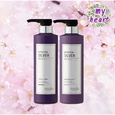 Mielle Effector Silver Shampoo/Treatment 500/500 ml แชมพู และครีมนวดผม สำหรับผมโทนเทา โทนหม่น