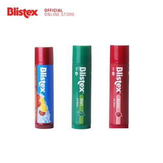 Blistex Cool &amp; Fun Set (3ชิ้น) Lip Balm Premium Quality From USA เลือกความสนุกกับ 3 รสชาติ บริสเทค ลิปสติก