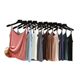 เสื้อสายเดี่ยว มี6สี 4ไซส์ สีพื้น Modal camisole 0309