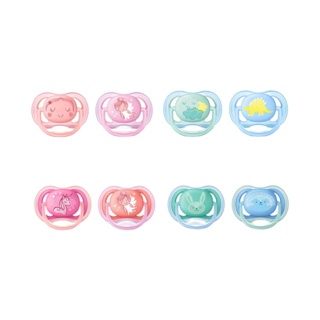[ลายใหม่ด้านใน] จุกหลอก Philips Avent รุ่นใหม่ 0-6ด, 6-18ด, 18ด+