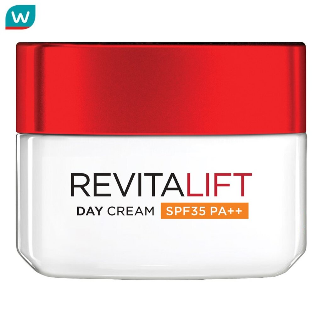 L'Oreal ลอรีอัล ปารีส รีไวทัลลิฟท์ เดย์ ครีม เอสพีเอฟ35 พีเอ++แอนตี้-ริงเคิล+เรเดียนซ์ 50 มล.
