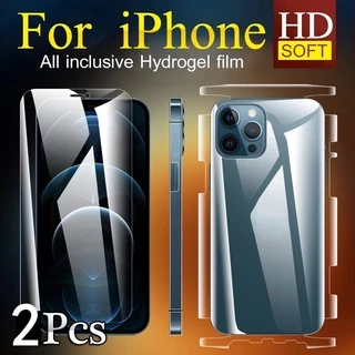 🌈 2 แถม 1 🌈 ฟิล์มกันรอยรอบตัวเครื่องใส ฟิล์มใส ฟิล์มกันรอยหลัง compatible for iphone16Pro Max 16Plus15 Pro Max 14 Pro Max 13 13PRO 13PROMA 12 11 X Xs XR Xsmax 7 8 Plus
