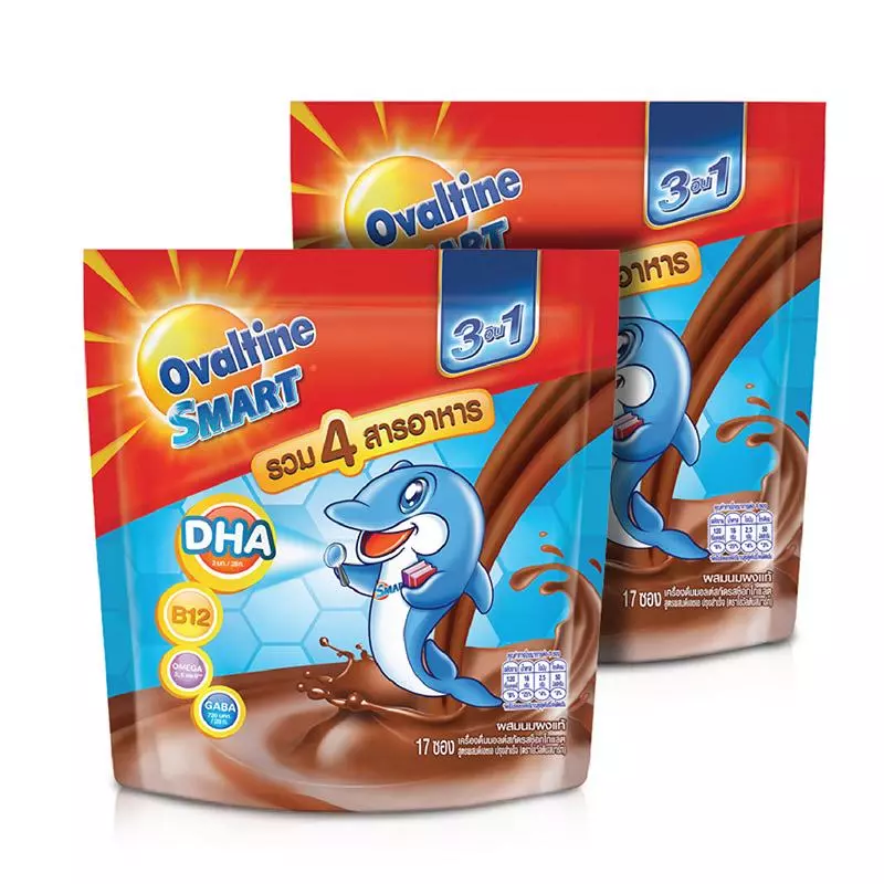 Ovaltine โอวัลติน 3อิน1 สมาร์ท 28กรัม รุ่น 16 ซอง x 2 แพ็ค