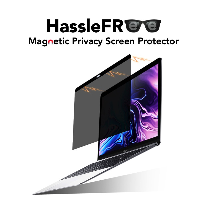 HasslFree Magnetic Privacy Screen Protector Apple Macbook New Air Pro Max 13 14 15 16 Touchbar M1 M2