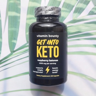 (Vitamin Bounty®) Get Into Keto Raspberry Ketones 1000 mg, 60 Capsules อาหารเสริมคีโต คีโตนราสเบอร์รี่