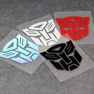 สติกเกอร์สะท้อนแสง Transformers Autobots Decepticons สําหรับตกแต่งรถยนต์ รถจักรยานยนต์