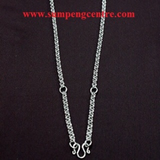 สร้อยสแตนเลสห่วงคู่เบอร์090- 24นิ้ว 3องค์(ครึ่งโหล) Double ring stainless necklace no.090 -24 inches 3 rings(half dozen)