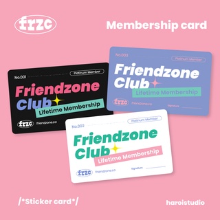 Haroi studio - Friendzone club sticker card