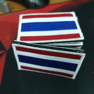 อาร์มติดเสื้อธงชาติไทย*แบบเย็บติด*แบบตัวรีด*แบบตีนตุ๊กแก 5x7.5cm