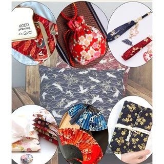 50x145 ซม.100% ผ้าฝ้ายผ้าลินินญี่ปุ่นกิโมโนร้อนปั๊มผ้าทองสําหรับ Patchwork Quilting ผ้า kain