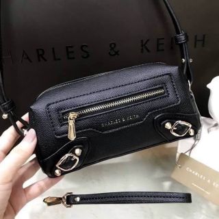 CHARLES &amp; KEITH MINI SHOULDER BAG WITH ZIP