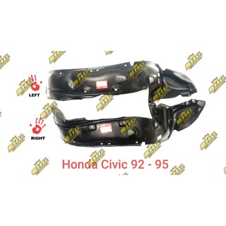 พลาสติกซุ้มล้อหน้า CIVIC 92-95 Honda พร้อม กิ๊บยึดซุ้มล้อ เทียบแท้