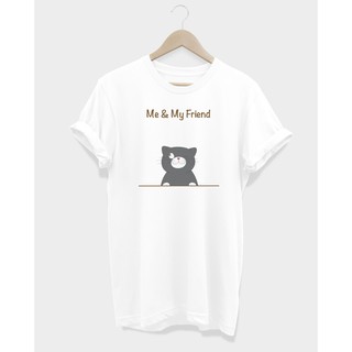 เสื้อยืดลายแมว Me &amp; My Friends Tee-Shirt