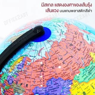 ลูกโลก (10-32 cm.) ลูกโลกจำลอง อย่างดี ภาษาอังกฤษ รุ่น แผนที่โลก การศึกษา ฮวงจุ้ย ตกแต่ง Globe.