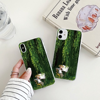 จิตรกรรม เคสไอโฟน 14 13 promax iPhone cute 7 8พลัส  phone case se2020 11 12 13 pro Xr Xs X max เคส นิ่ม