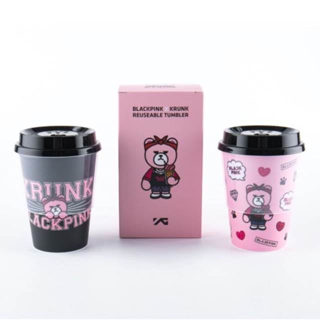 แก้วน้ำ BLACKPINK X KRUNK REUSEABLE TUMBLER (2PCS/SET) Shopee Thailand