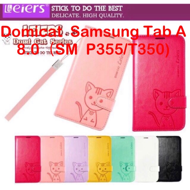 เคส​ฝา​พับ​Domicat Samsung Tab A 8.0（SM  P355/T350)Tab​A​ 7.0(T285-T280)Tab3V/Tab3lite(T110-T116)ตั้