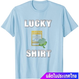 ล็อตโต้เสื้อยืดลำลอง Lucky Lottery Lotto Ticket T Shirt Lights lotto Popular T-shirts