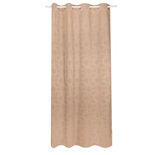 Door curtain CURTAIN CANEEL UV 140X220 BROWN HLS Curtains, blinds Home &amp; Furniture ผ้าม่านประตู ผ้าม่าน EYELET HOME LIVI