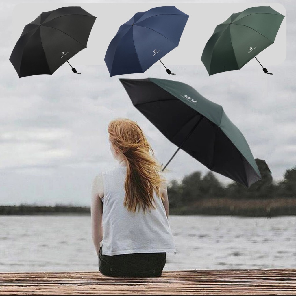 ร่มกันแดด ร่มพับ 3 ตอน กันฝน กันยูวี Umbrella พกพาสะดวก - ขนาดเล็กกระทัดรัด