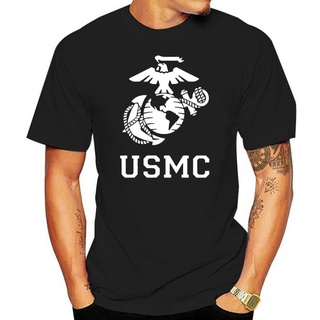 คอตต้อนคอกลมเสื้อยืดลําลอง ผ้าฝ้าย แขนสั้น คอกลม ทรงหลวม พิมพ์ลายโลโก้ Usmc Marine Life Usmc Semper Fi Marine สําหรับผู้
