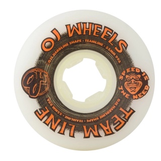 OJ |  55mm 99a Team Line Original White Black/Orange Hardline Skateboard Wheels