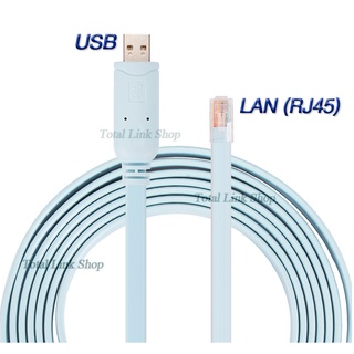 Console สำหรับ Cisco Routers ⚡ สายเคเบิ้ล USB to LAN (RJ-45) สายยาว 1.8 ม.