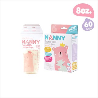 ถุงเก็บน้ำนม NANNY 8 Oz 60 Bags