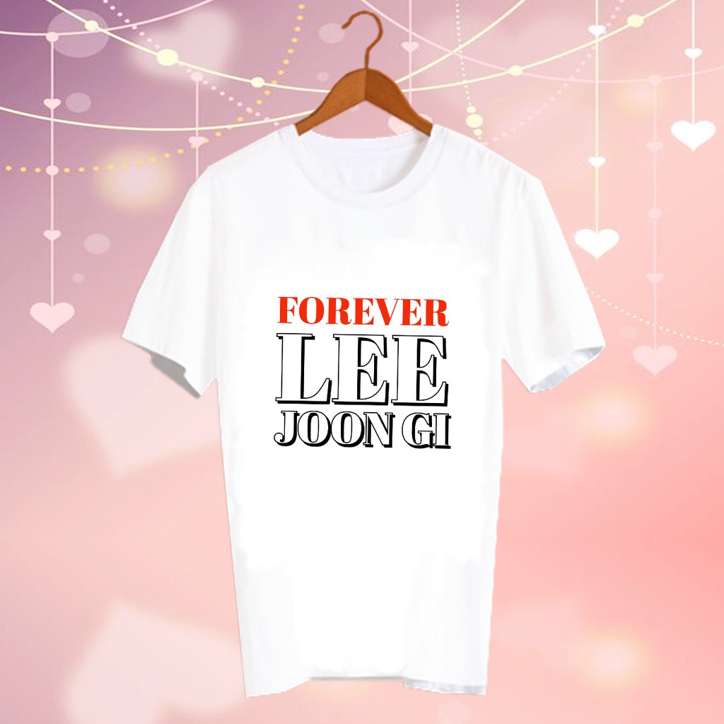 เสื้อยืดสีขาว สั่งทำ Fanmade แฟนเมด แฟนคลับ ศิลปินเกาหลี CBC18 Forever lee joon gi