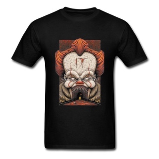 เสื้อยืดแขนสั้น พิมพ์ลาย It Movie Pennywise Pop Lovers ขนาดใหญ่ สไตล์คลาสสิก ไม่ซ้ําใคร สําหรับผู้ชาย 779753