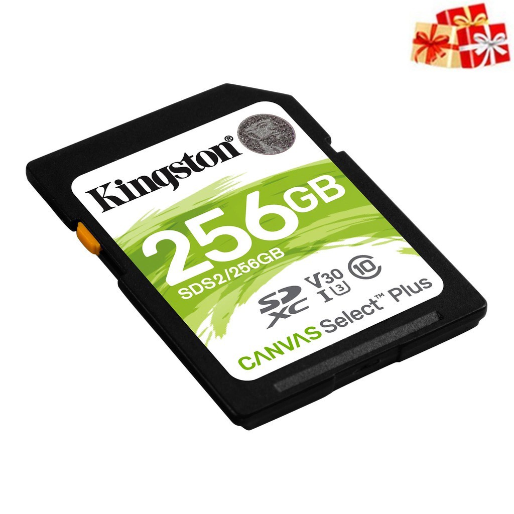 FREE Gift+High quality  Kingston Canvas Select Plus SD Card 256GB (SDS2 / 256G)