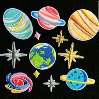 อาร์มรีดติดเสื้อ ลาย Planet พร้อมส่งจ้า