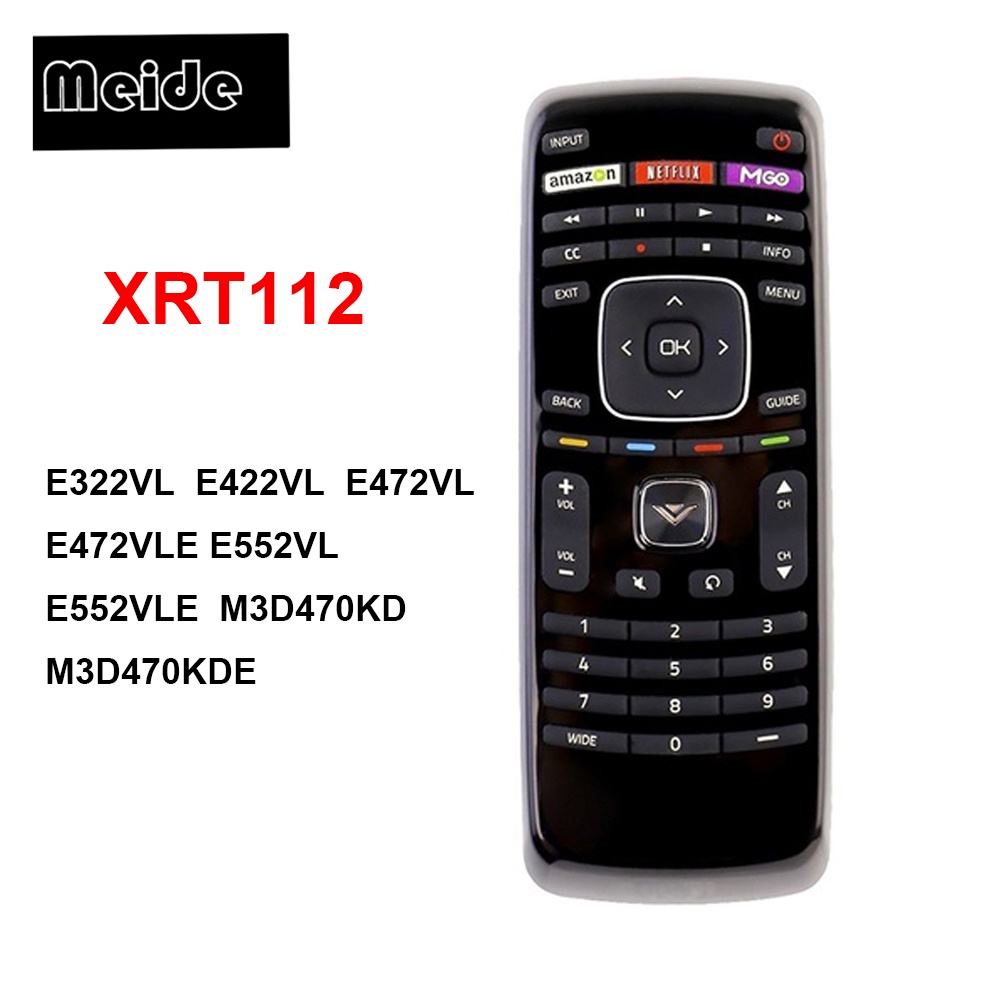 สําหรับ Vizio ใหม่ XRT112 ทีวีรีโมทคอนโทรลทีวี E552VLE M3D470KD M3D470KDE M3D550KD M3D550KDE M420SV 