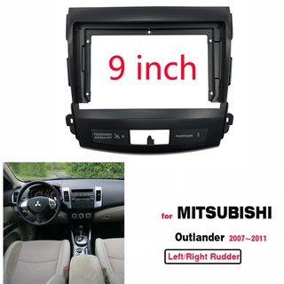 Fascia แผงเครื่องเล่น MP5 วิทยุ 9 นิ้ว สําหรับรถยนต์ 2007-2011 Mitsubishi Outlander Android