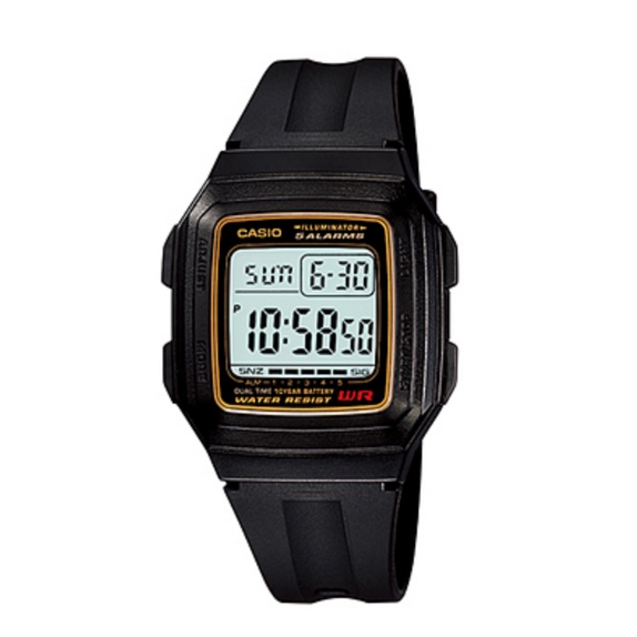 นาฬิกาCasio นาฬิกาข้อมือผู้หญิง สายเรซิน รุ่นF-201WA-1A F-201WA-9A  ของใหม่ของแท้100% ประกันศูนย์ 1 