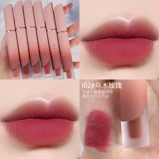 Creamy Lip Glaze Velvet Matte ลิปสติก Whitening Non-stick Cup ลิปกลอสให้ความชุ่มชื้นยาวนานริมฝีปากและแก้ม