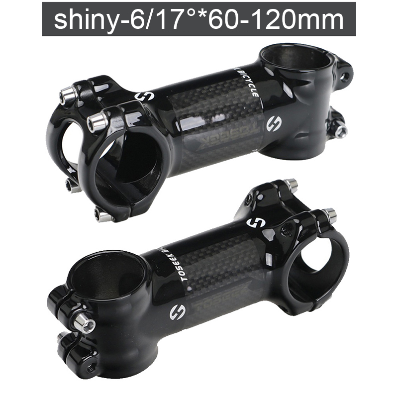 TOSEEK Stem Road Bike Stem Carbon MTB 31.8 จักรยาน Stem 6 17 องศา 60-120 มม.ขี่จักรยานอุปกรณ์เสริม - รูปที่ 4
