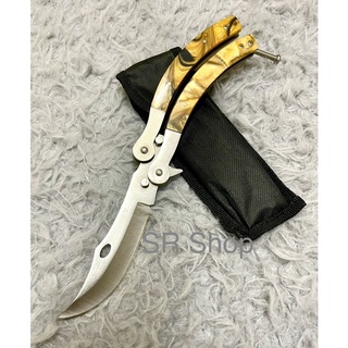 มีดBalisong มีดควงดีไซน์สวยงาม ใช้สำหรับฝึกทักษะการควงมีด