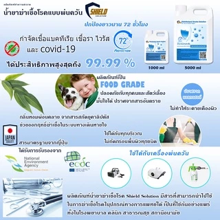 .⚡ส่งด่วน!⚡ นำ้ยาพ่นควันฆ่าเชื้อ5000ml Shield Solution น้ำยาพ่นฆ่าโควด น้ำยาพ่นควันฆ่าเชื้อโรคอเนกประสงค์