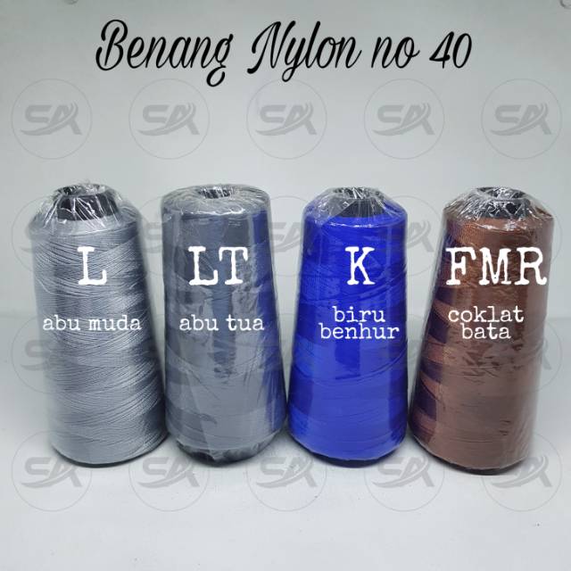 NYLON THREAD NO. 40 (CONS) NYLON WITH PIN CAP