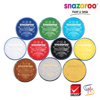 Snazaroo สีเพ้นท์หน้า แบบตลับ Face paint 18 มล.