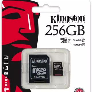 Kingston Memory Card Micro SD SDHC 256GB Class 10 คิงส์ตันเมมโมรี่การ์ด 256 GB Kingston